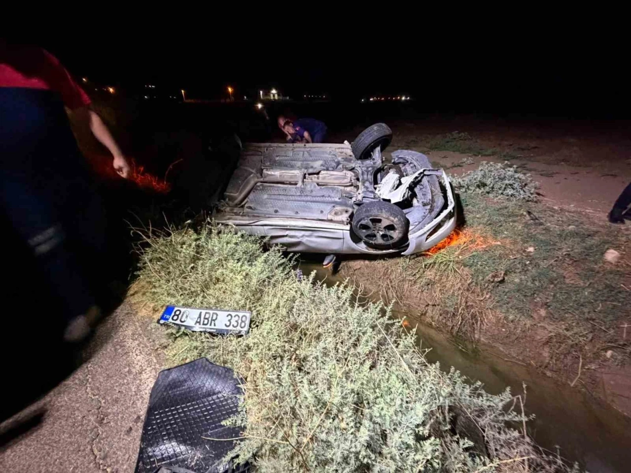 Mardin&rsquo;de otomobil takla attı: 3 yaralı
