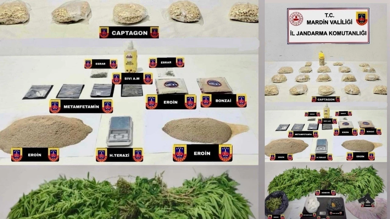 Mardin&rsquo;de uyuşturucu operasyonunda 5 ş&uuml;pheli tutuklandı
