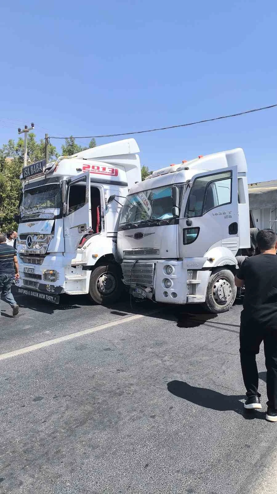 Mardin’de zincirleme trafik kazası: 1 yaralı