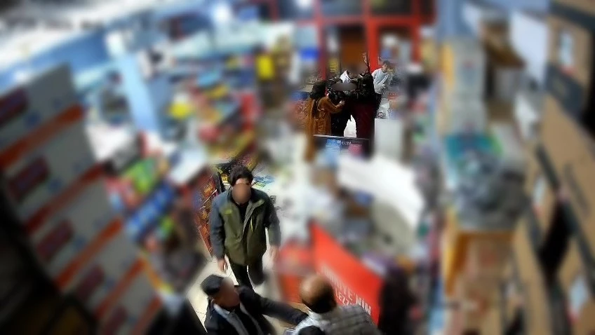 Markette kavga: Ortalık savaş alanına d&ouml;nd&uuml;
