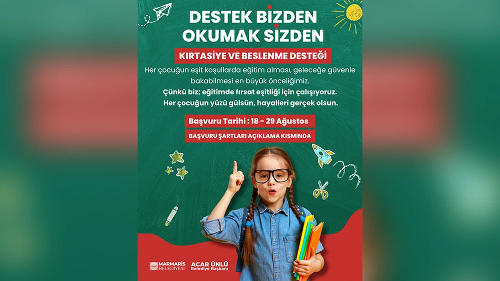 Marmaris Belediyesi'nden Eğitime Tam Destek