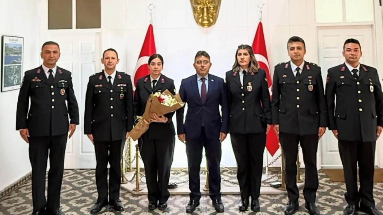 MARMARİS İLÇE JANDARMA'DAN KAYMAKAM KAYA’YA ZİYARET