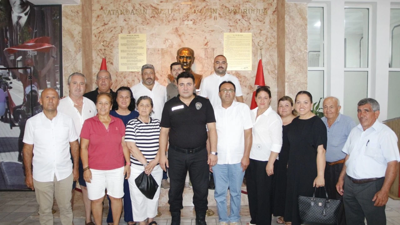 MARMARİS MUHTARLAR DERNEĞİ’NDEN EMNİYET MÜDÜRÜNE ZİYARET