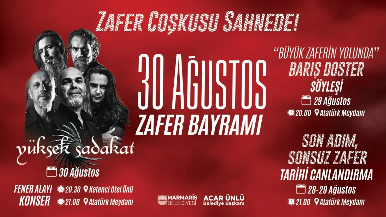 Marmaris'te 30 Ağustos Coşkusu