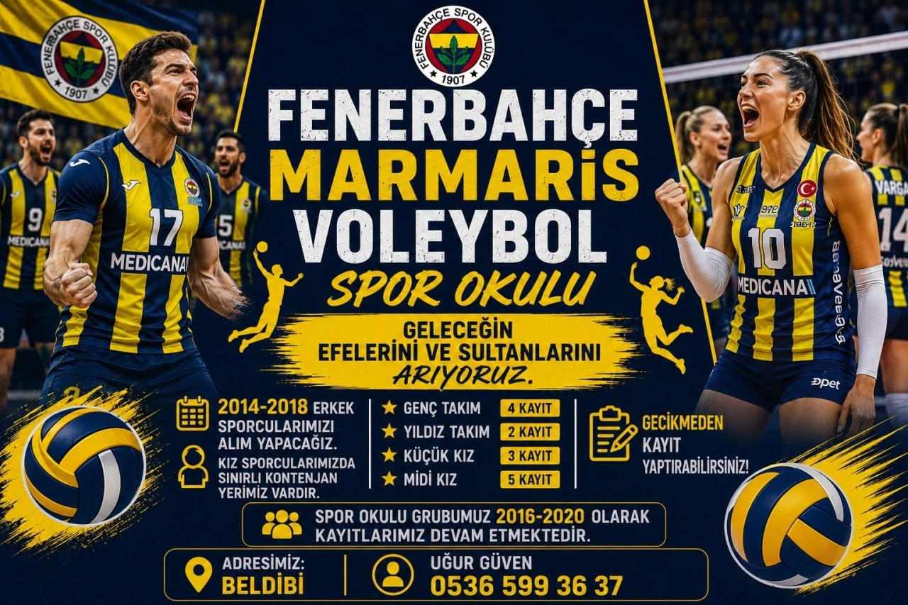 Marmaris'te Geleceğin Voleybol Yıldızları Yetişiyor