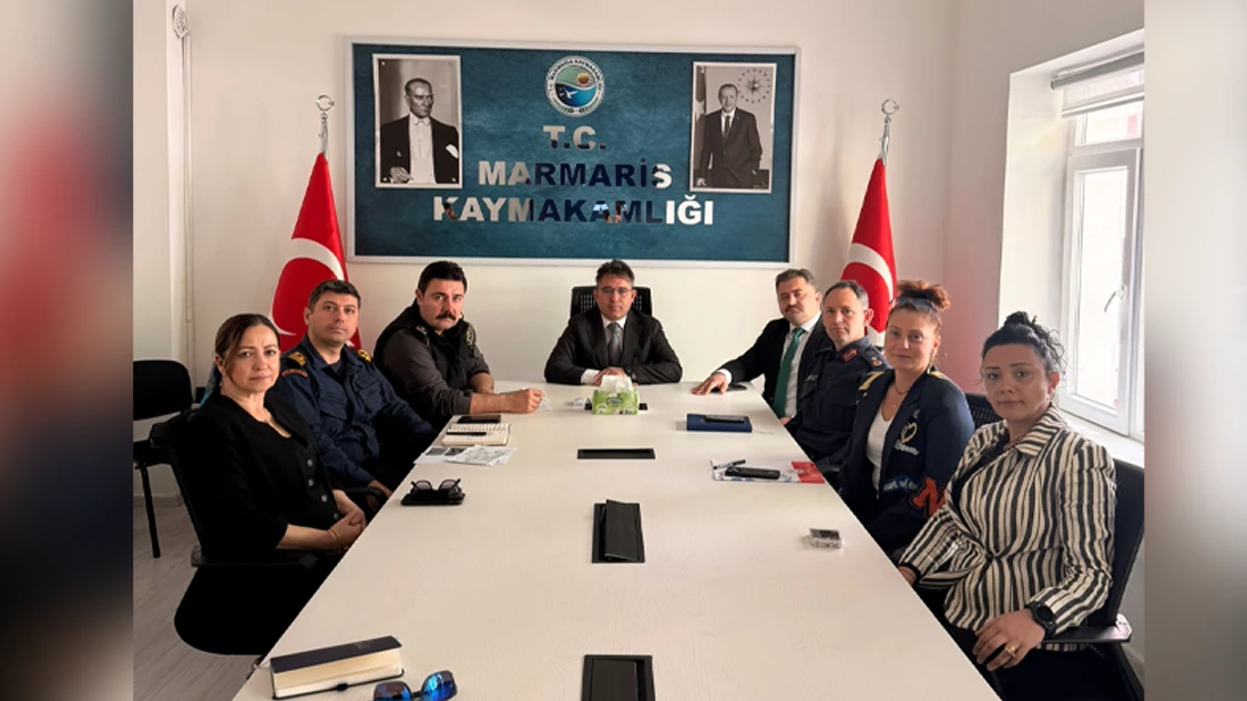 Marmaris&rsquo;te kurumlar arası g&uuml;venlik koordinasyonu masaya yatırıldı