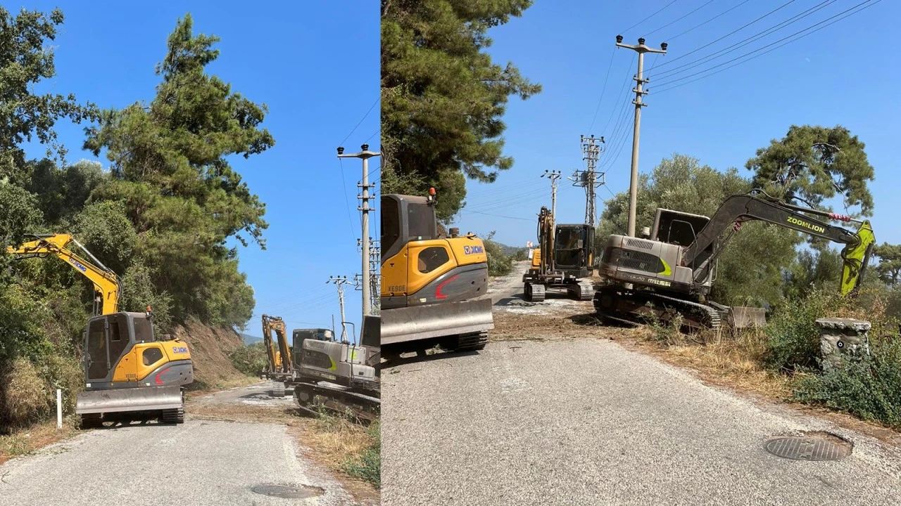 MARMARİS'İN ORMANLARI YANGINLARA KARŞI TEMİZLENİYOR