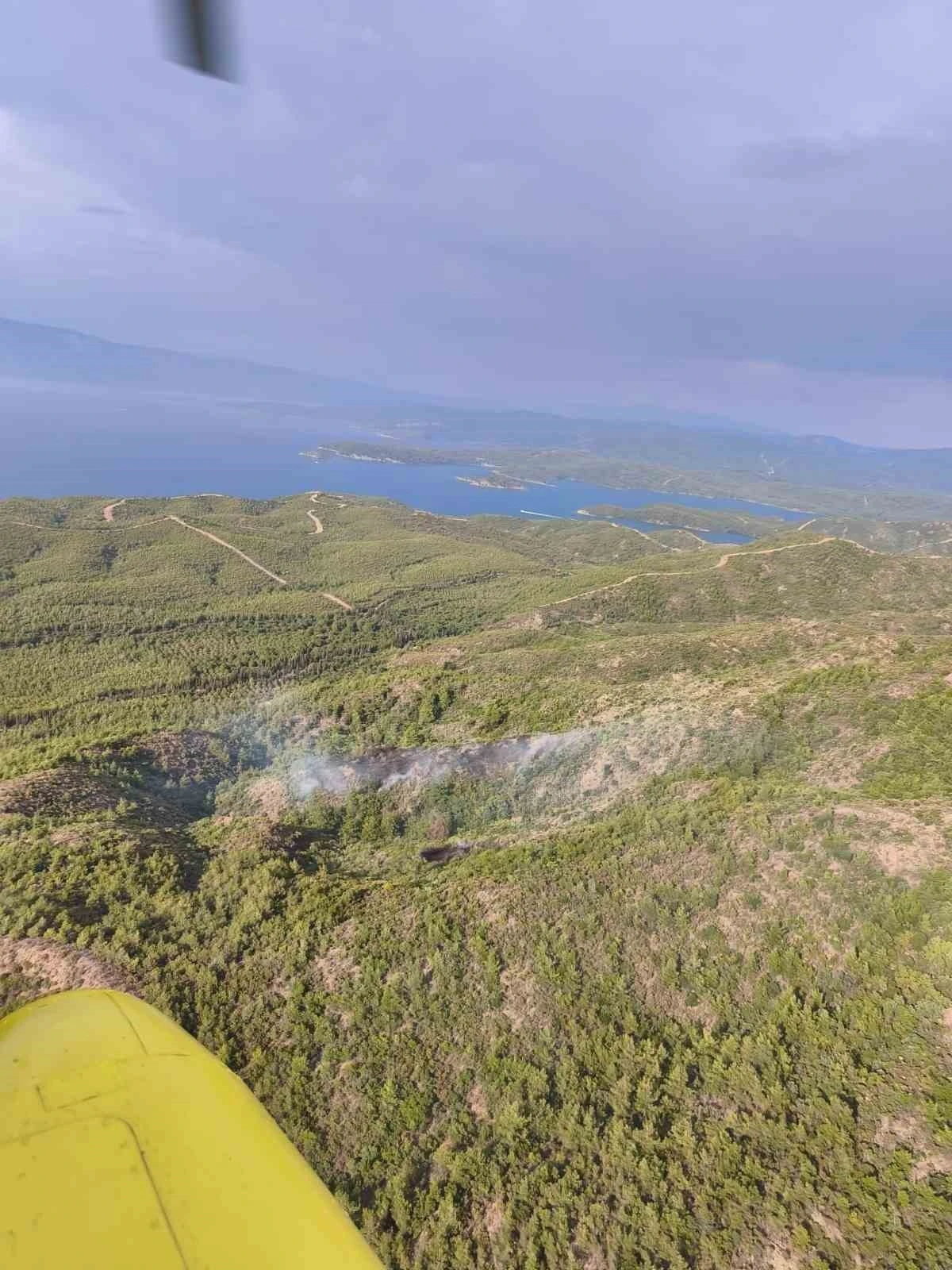 Marmaris&rsquo;teki yıldırım kaynaklı orman yangını s&ouml;nd&uuml;r&uuml;ld&uuml;
