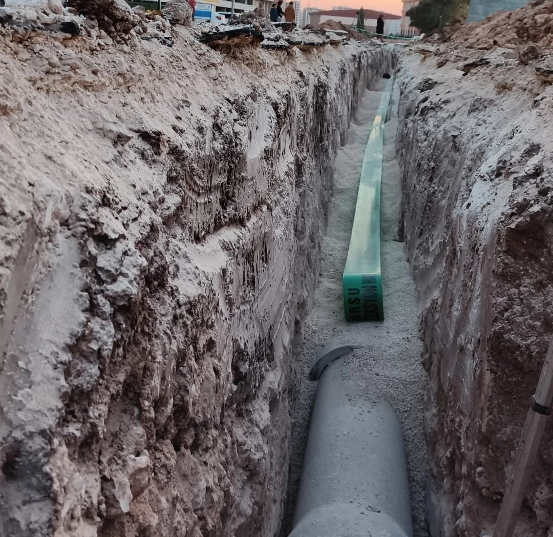 MARSU, bir mahallede daha atık su sorununu &ccedil;&ouml;z&uuml;me kavuşturdu
