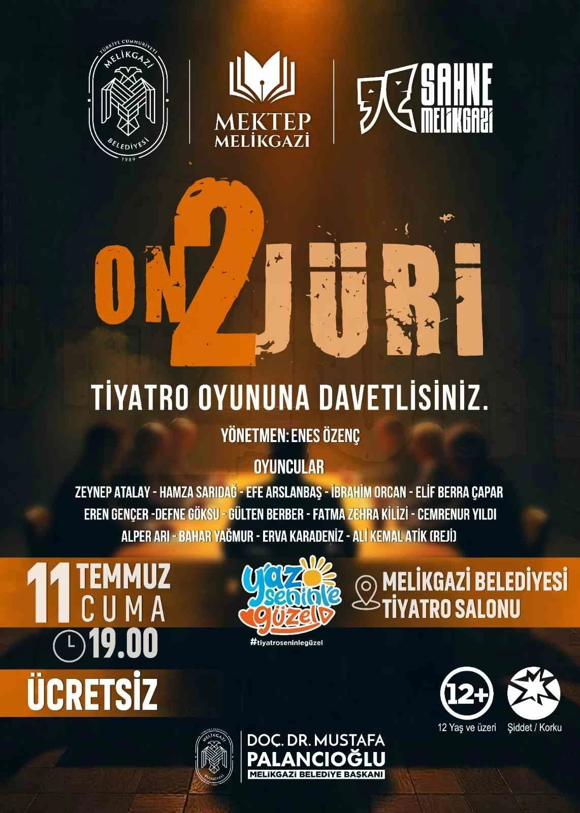 Melikgazi’den ‘12 Jüri’ oyununa davet
