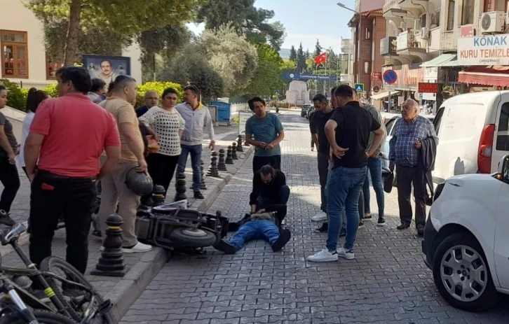 Menteşe&rsquo;de trafik kazası: 1 yaralı