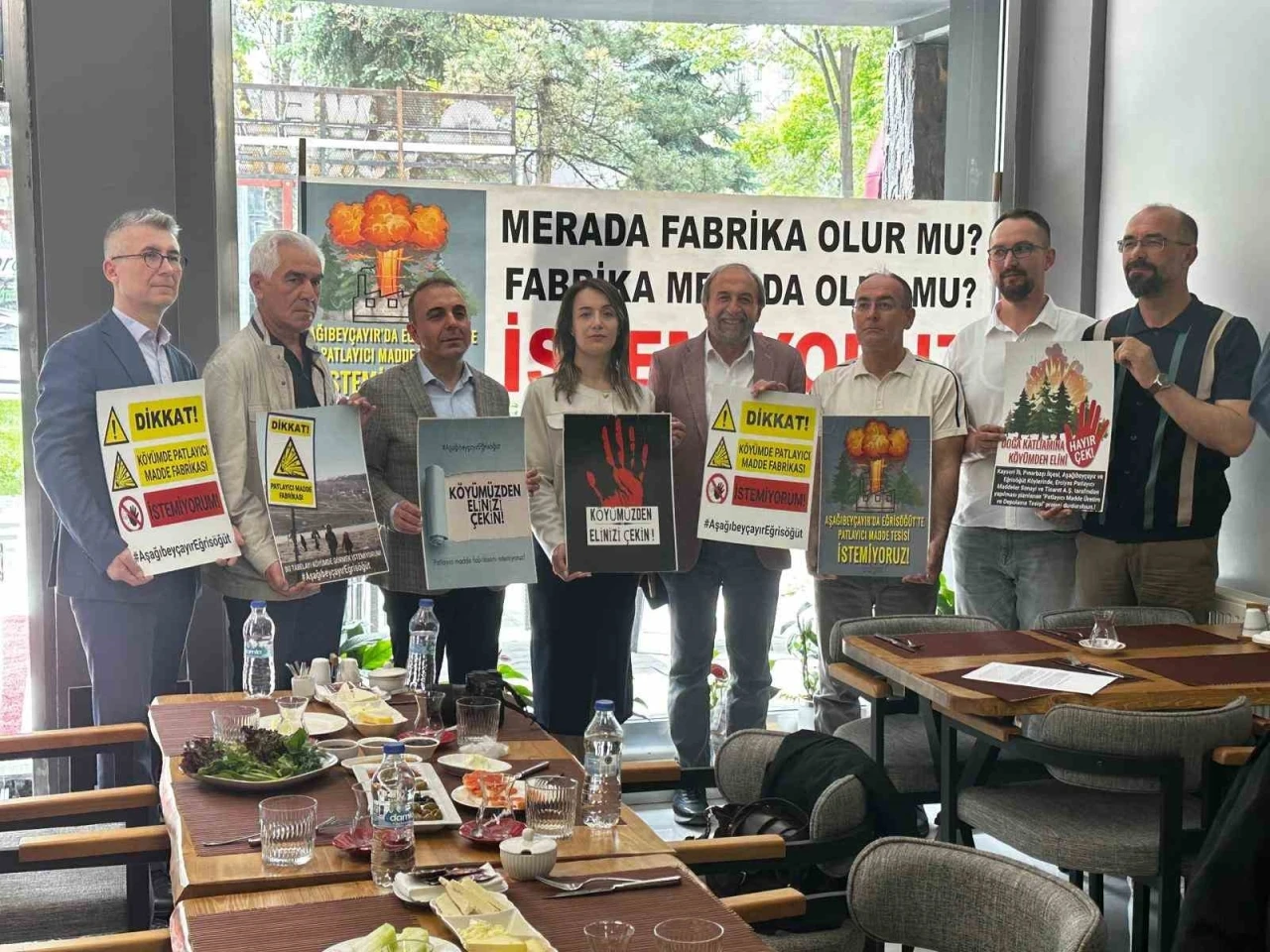 Merada yapılmak istenen patlayıcı tesisine tepki
