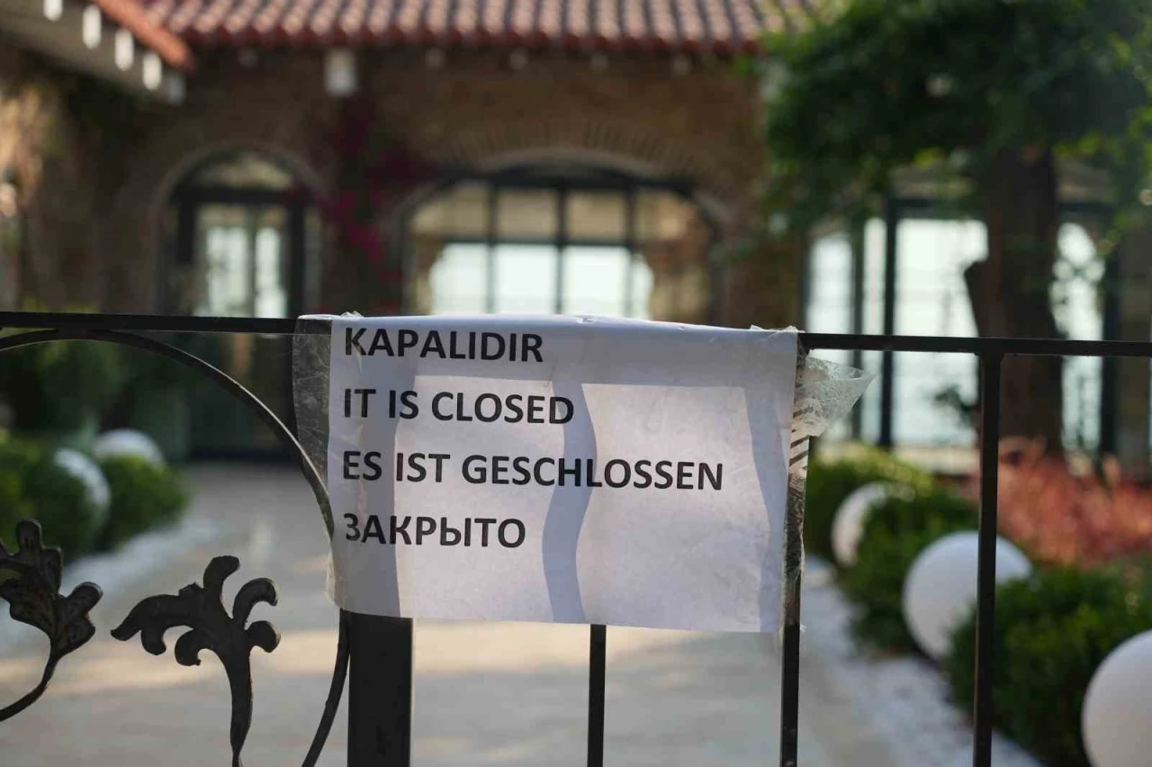 Mermerli Plajı tadilat nedeniyle kapatıldı
