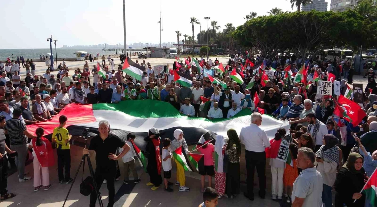 Mersin’de ‘Büyük Gazze Mitingi’ düzenlendi
