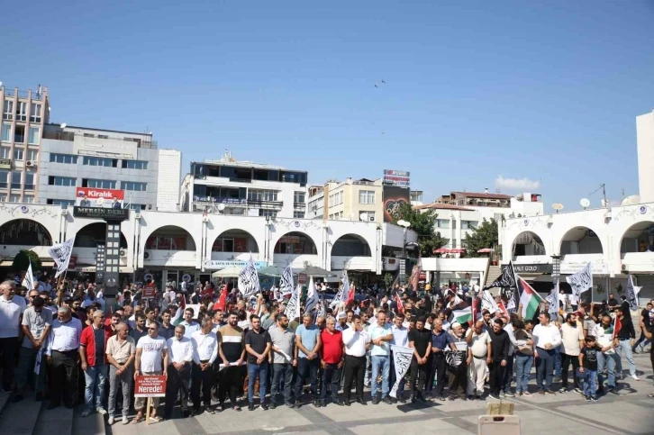 Mersin&rsquo;de İsrail protestosu
