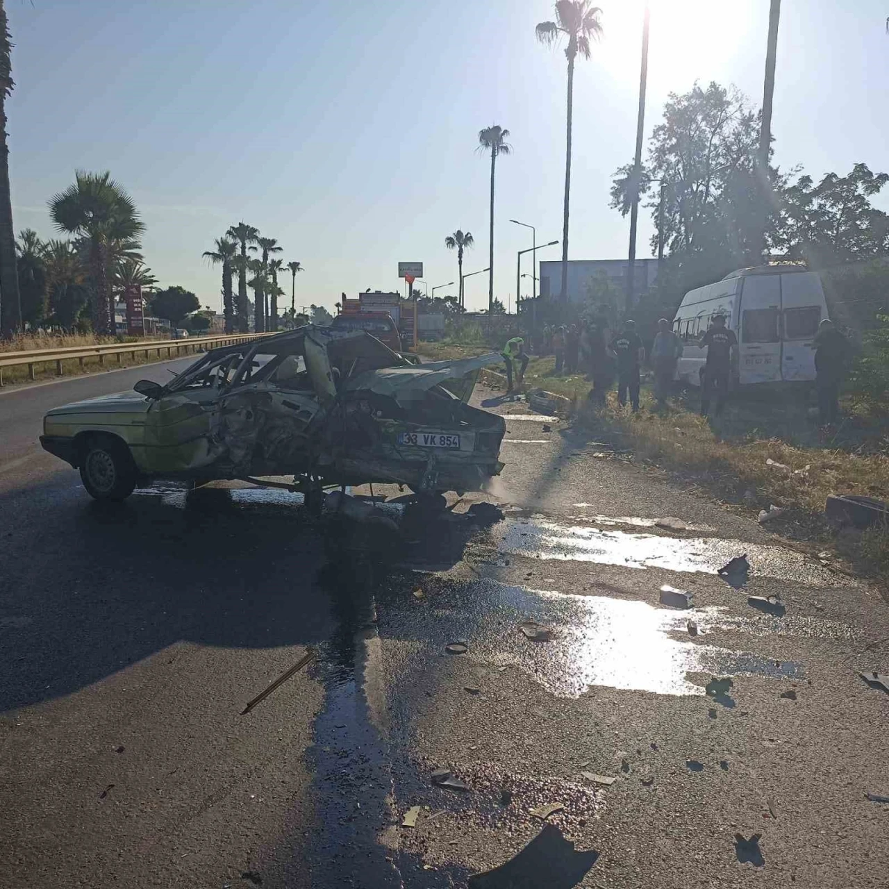 Mersin&rsquo;de zincirleme trafik kazası: 1 &ouml;l&uuml;
