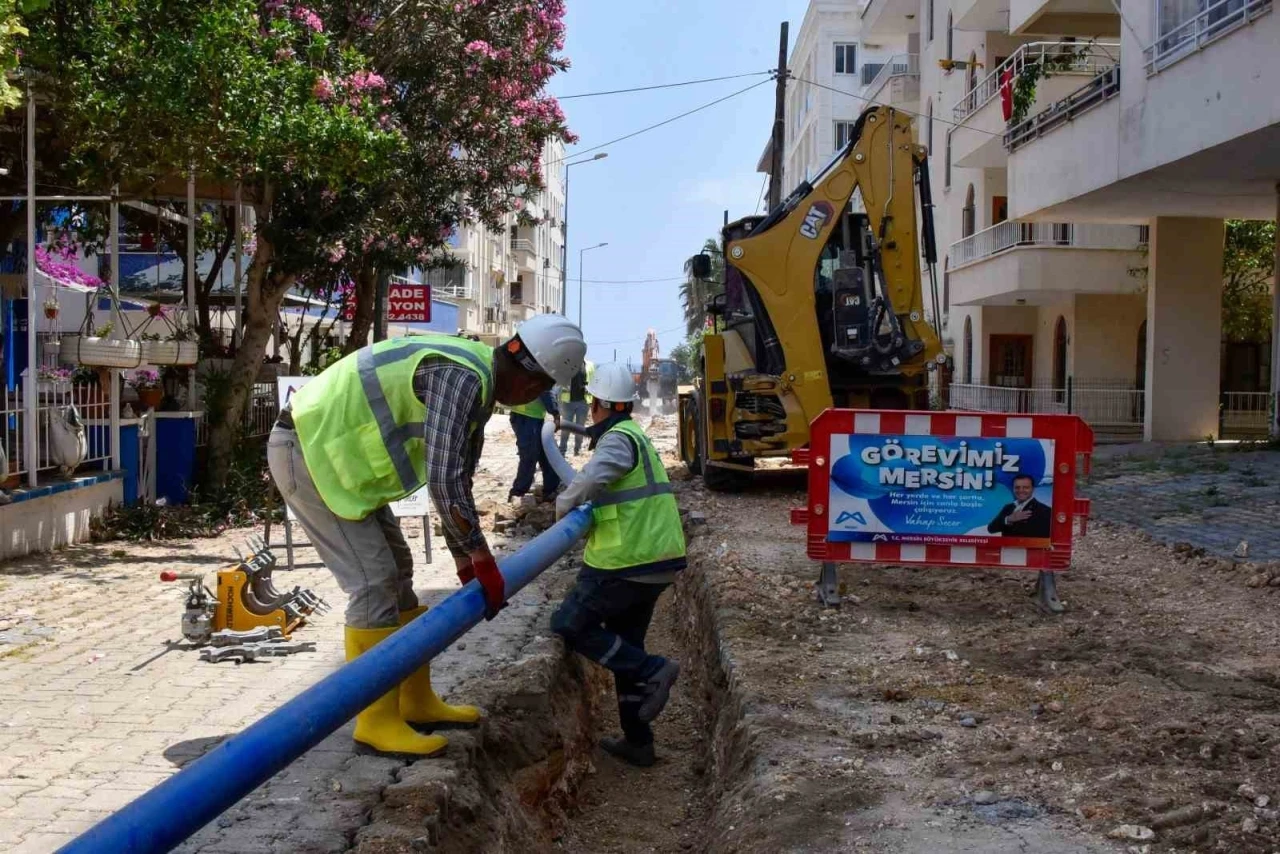 MESKİ, Yapraklıkoy mevkiinde içme suyu hattını yeniledi
