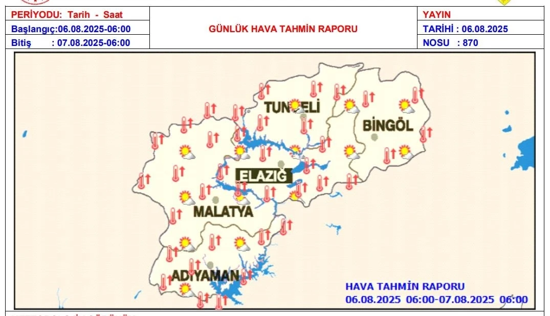 Meteorolojiden sıcaklık uyarısı
