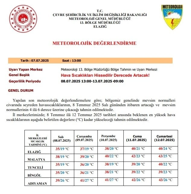 Meteorolojiden uyarı: &quot;Hava sıcaklıkları mevsim normallerinin 4 ila 6 derece üzerine çıkacak&quot;
