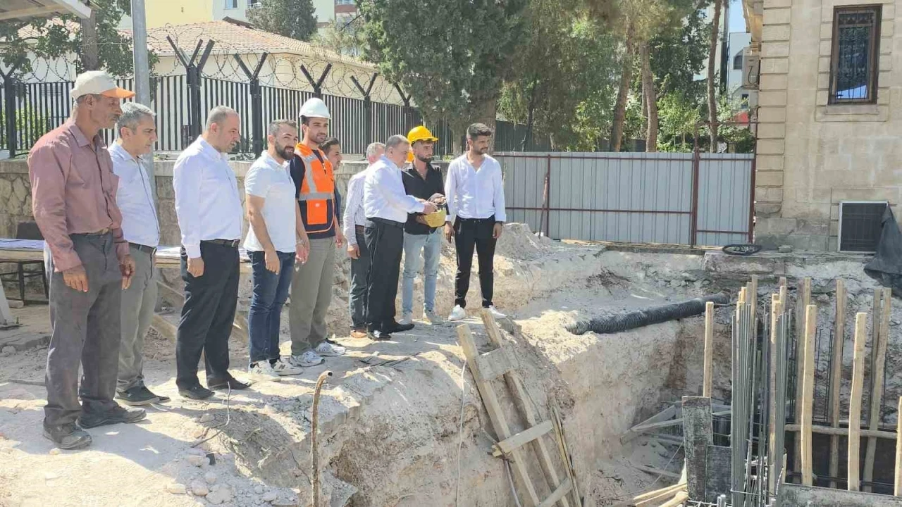 Midyat Belediyesi ek hizmet binasının temeli atıldı
