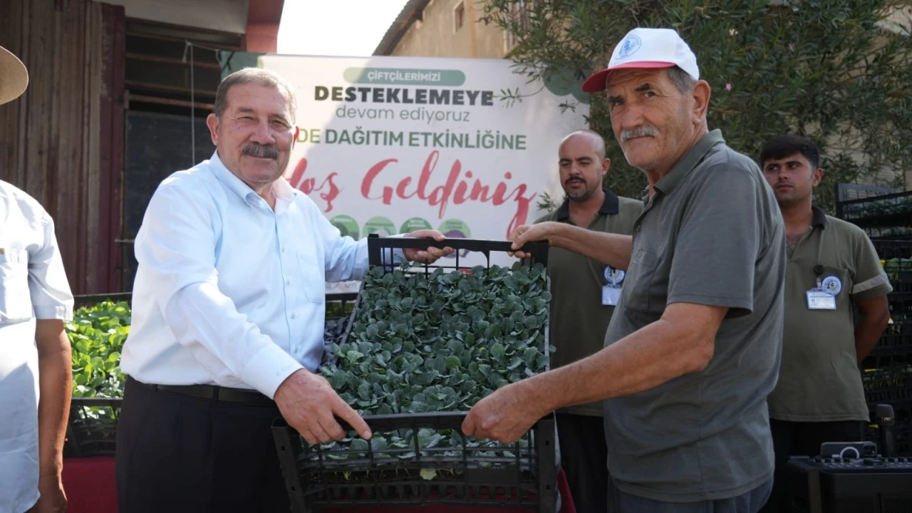  MİLAS BELEDİYESİ'NDEN ÜRETİCİYE YÜZDE 50 HİBELİ FİDE DESTEĞİ	