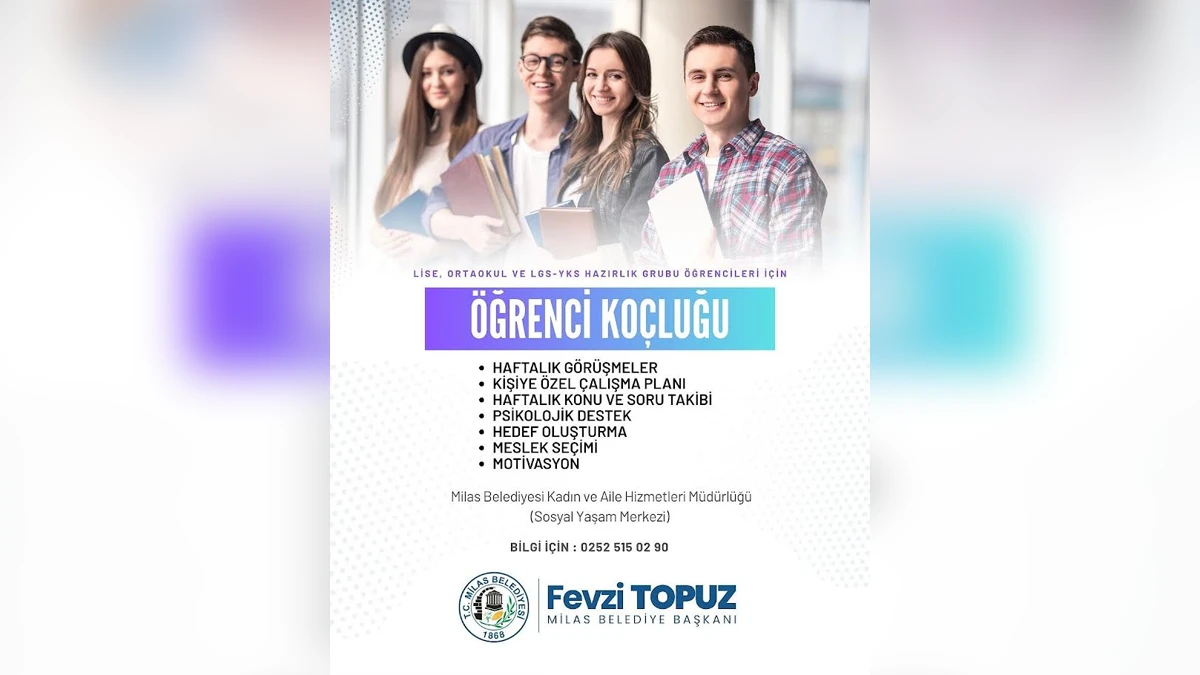 Milas'ta Öğrenci Koçluğu Hizmeti Başladı