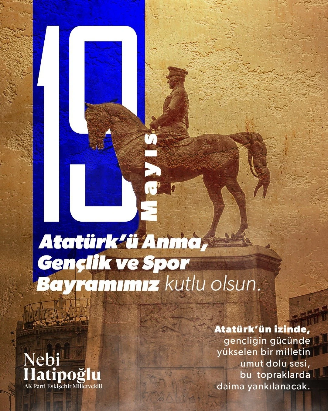 Milletvekili Hatipoğlu’ndan 19 Mayıs mesajı
