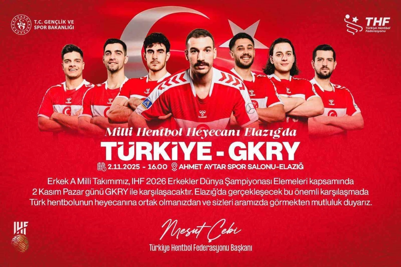 Milli hentbol heyecanı Elazığ’da
