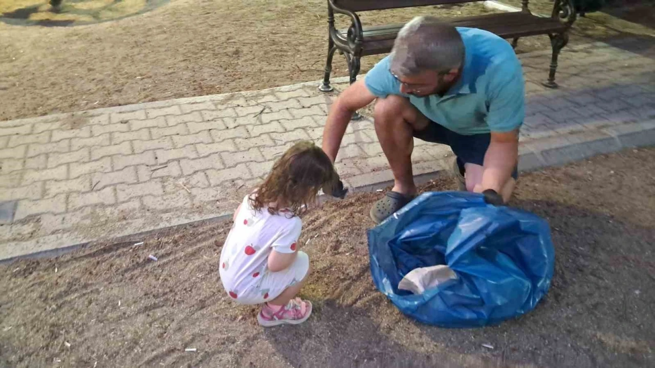 Minik Elif’ten büyüklere çevre dersi
