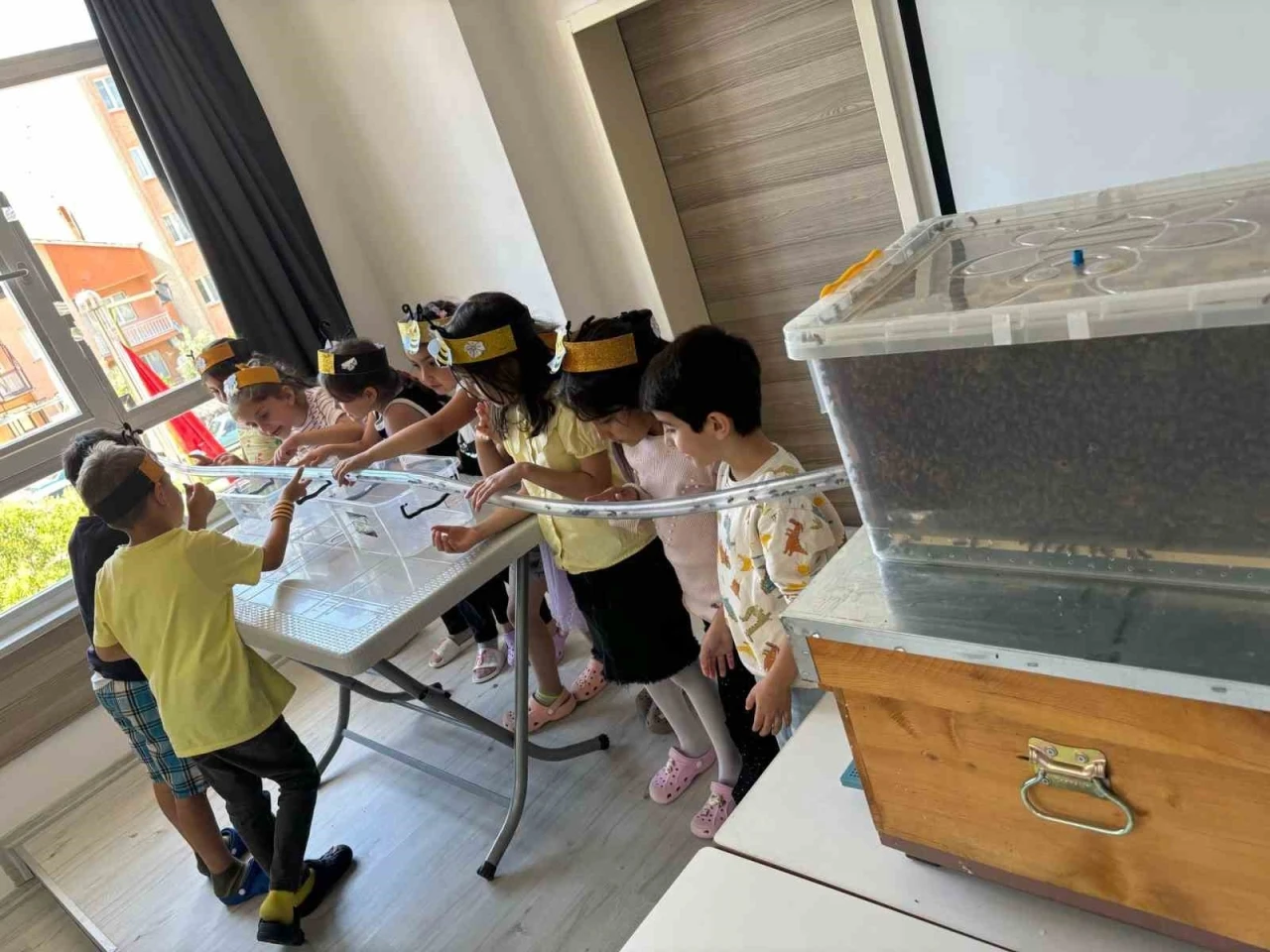 Minikler, arılarla buluştu balın yolculuğunu öğrendi

