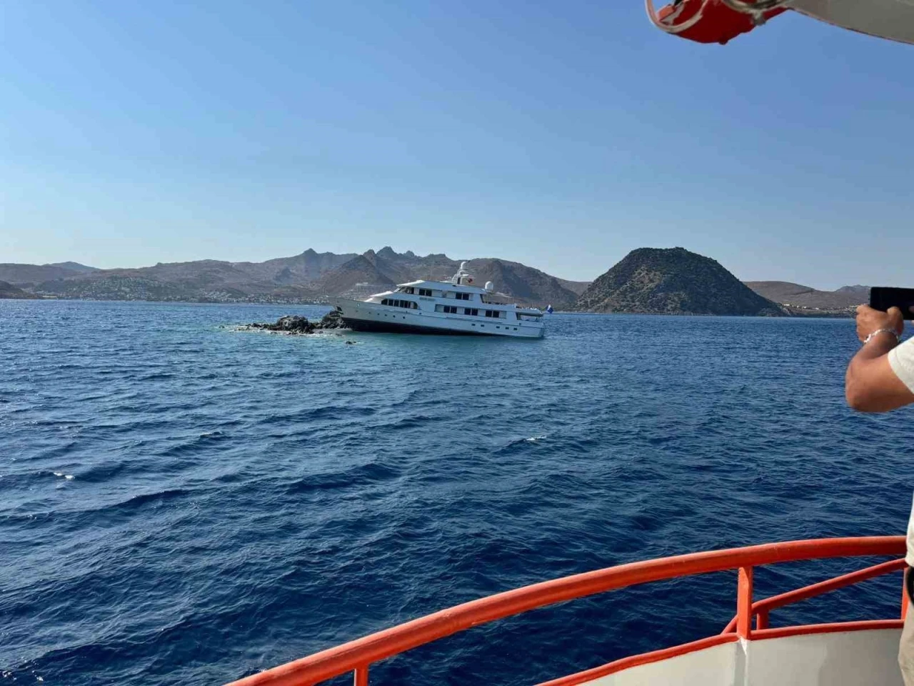 Motoryatı kurtarma çalışmaları sürüyor