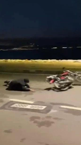 Motosiklet şovu kötü bitti
