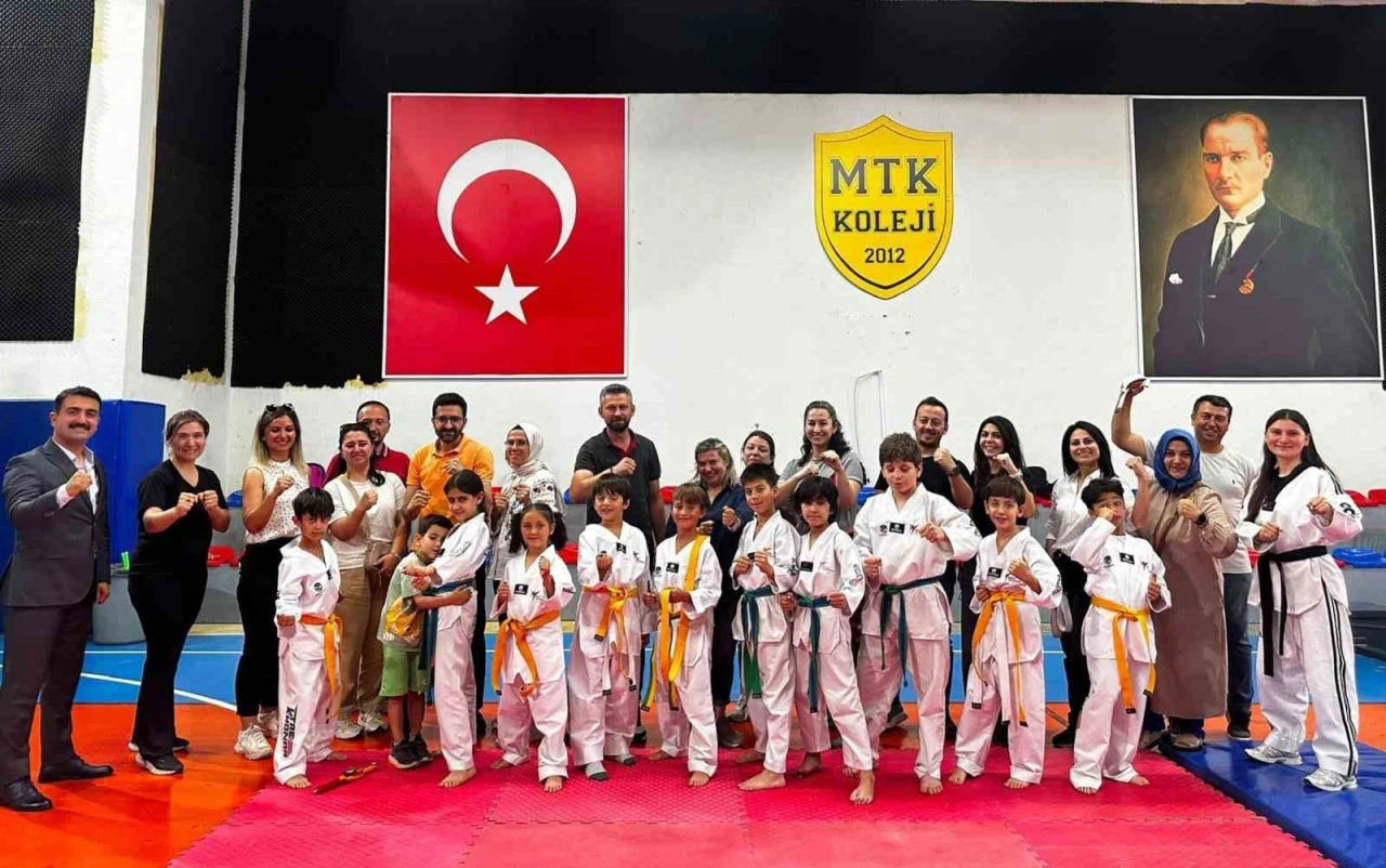 MTK Koleji&rsquo;nde tekvando kuşak terfi sınavı
