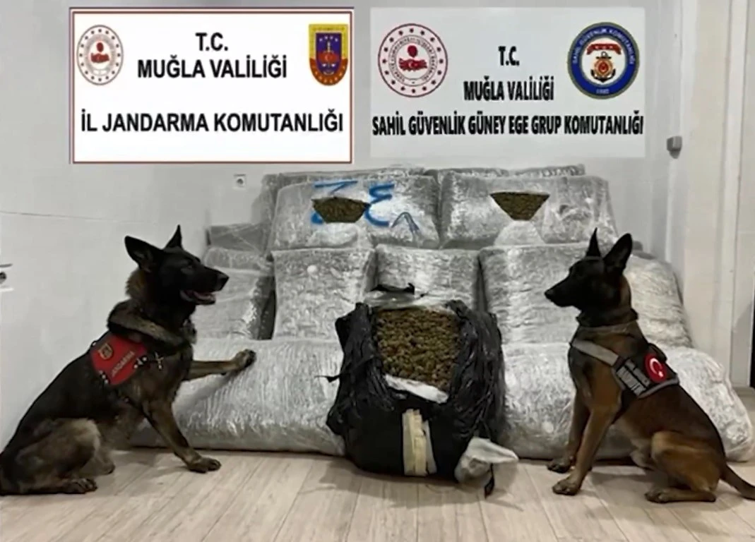 MUĞLA'DA JİHA DESTEKLİ UYUŞTURUCU OPERASYONU
