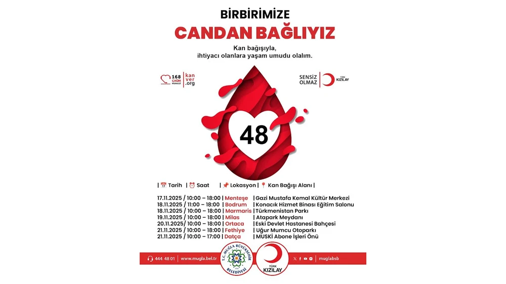 Muğla’da Kan Bağışı Kampanyası Başlıyor