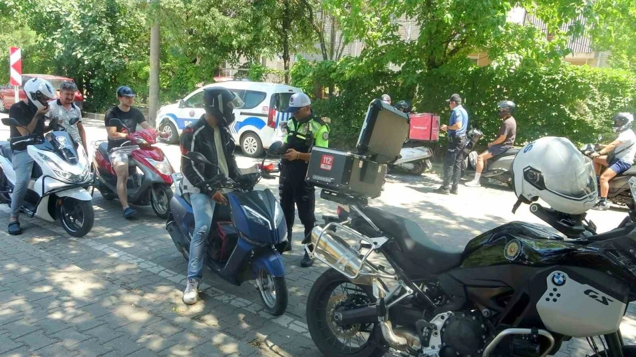 Muğla’da motosiklet denetimleri arttı ekipler kask kullanımına dikkat çekti

