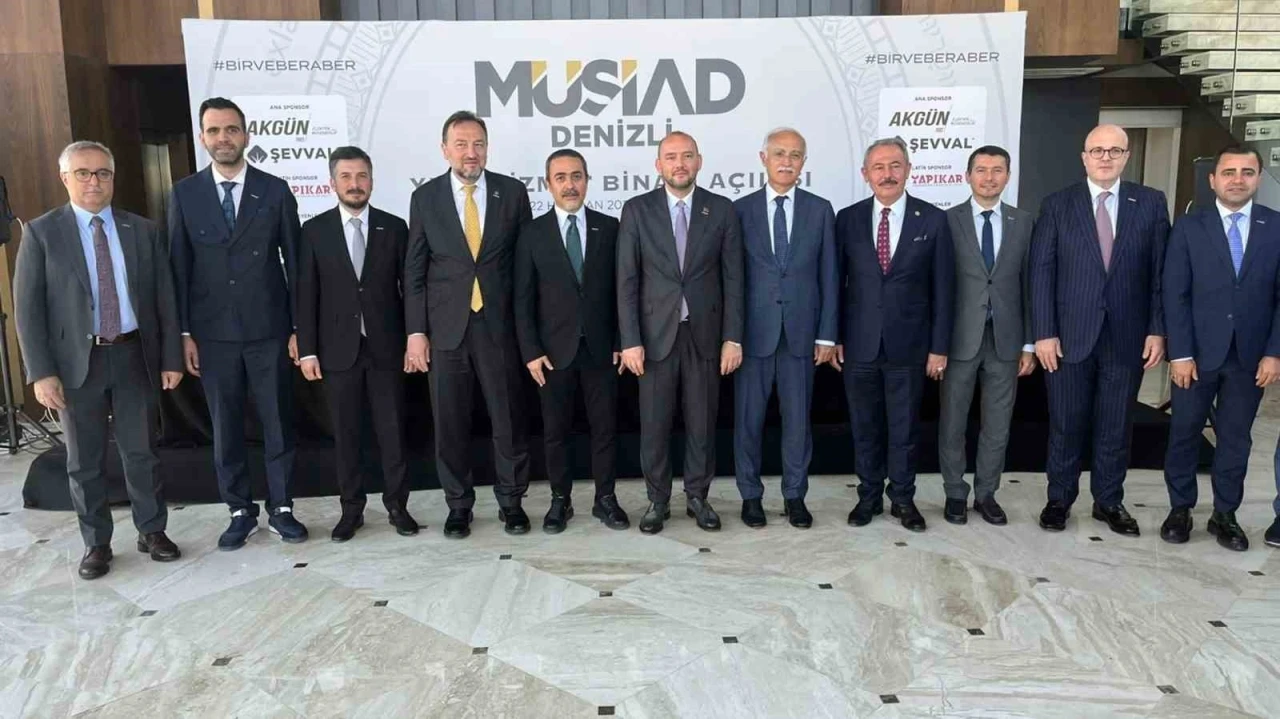 Muğla M&Uuml;SİAD, Denizli Şubesinin yeni hizmet binası a&ccedil;ılışına katıldı
