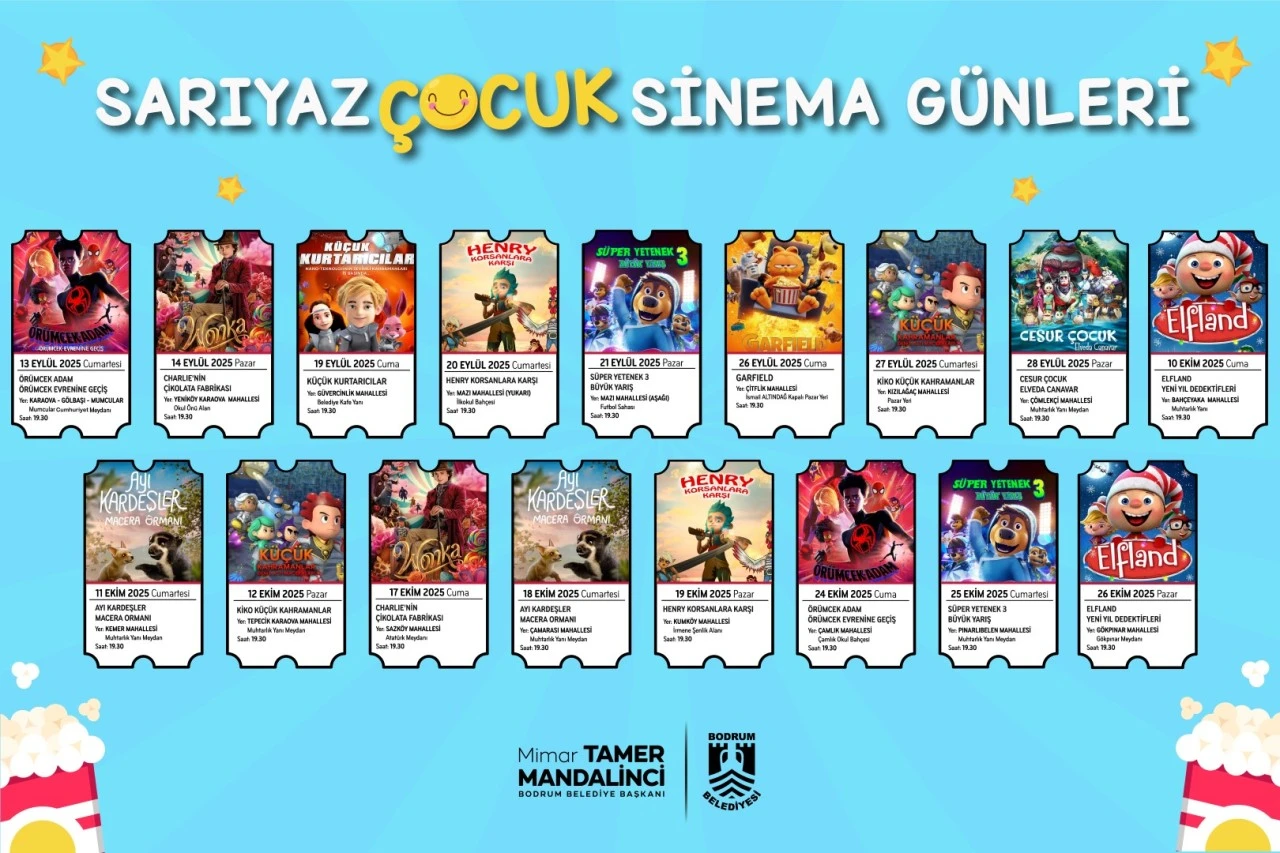 SARIYAZ ÇOCUK SİNEMA GÜNLERİ BAŞLIYOR
