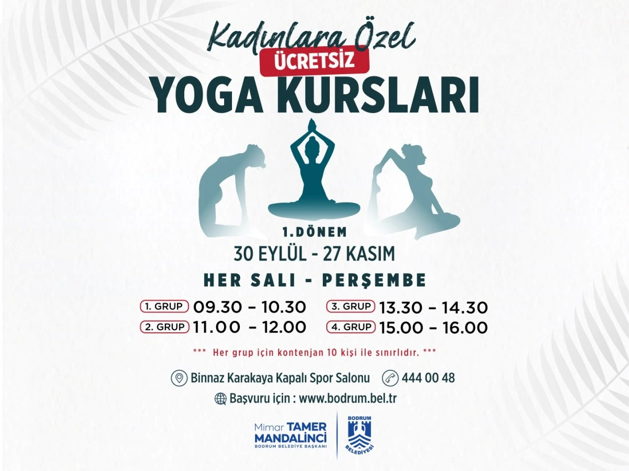 KADINLARA ÖZEL ÜCRETSİZ YOGA KURSLARI BAŞLIYOR