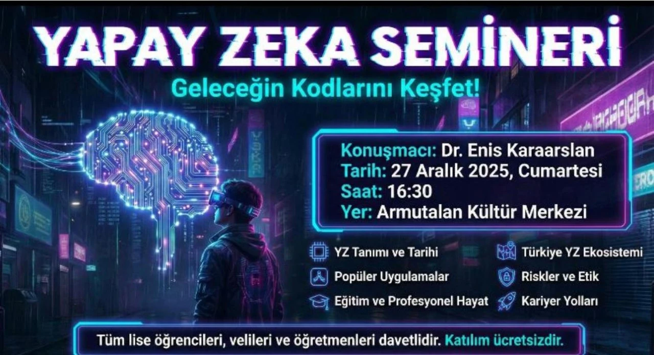 Marmaris&rsquo;te yapay zek&acirc; semineri d&uuml;zenleniyor