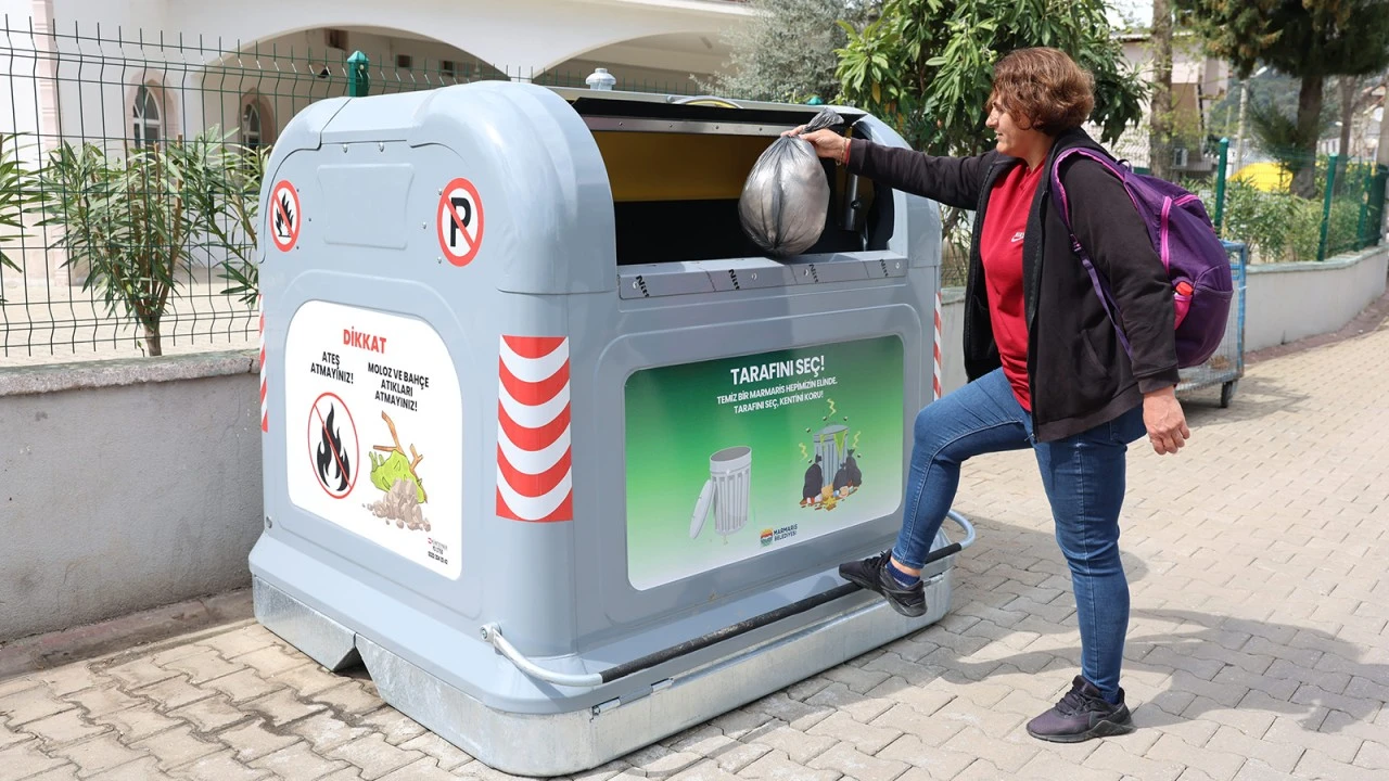 MARMARİS SOKAKLARINA 50 AKILLI KONTEYNER
