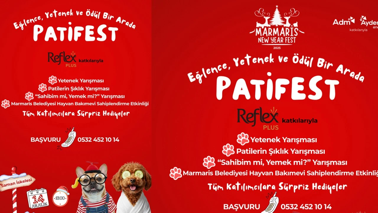 MARMARİS PATİFEST, YILBAŞI ÖNCESİ HAYVANSEVERLERİ BULUŞTURACAK