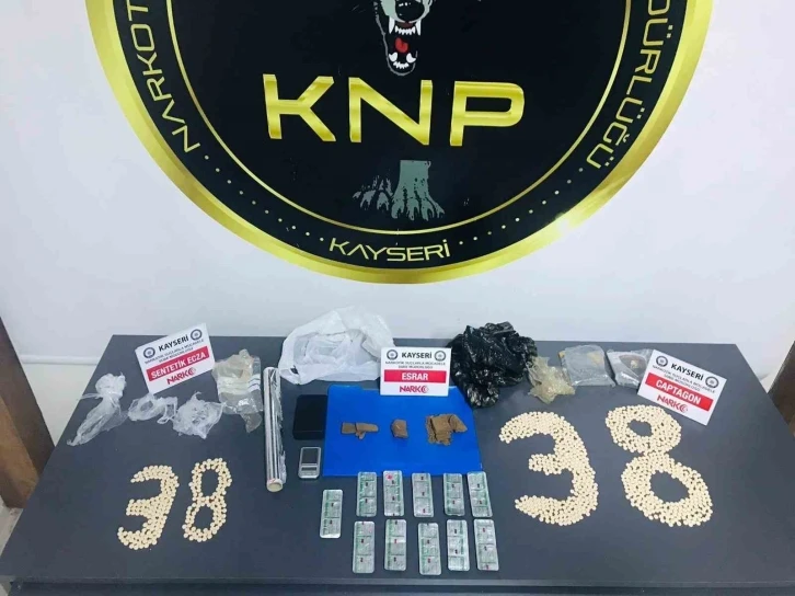 Narkotik ekipleri Kayseri&rsquo;de uyuşturucuya ge&ccedil;it vermiyor
