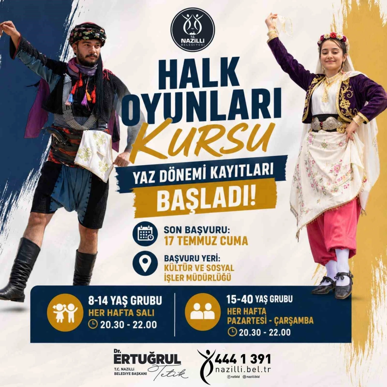 Nazilli Belediyesi halk oyunları yaz d&ouml;nemi kursları başlıyor
