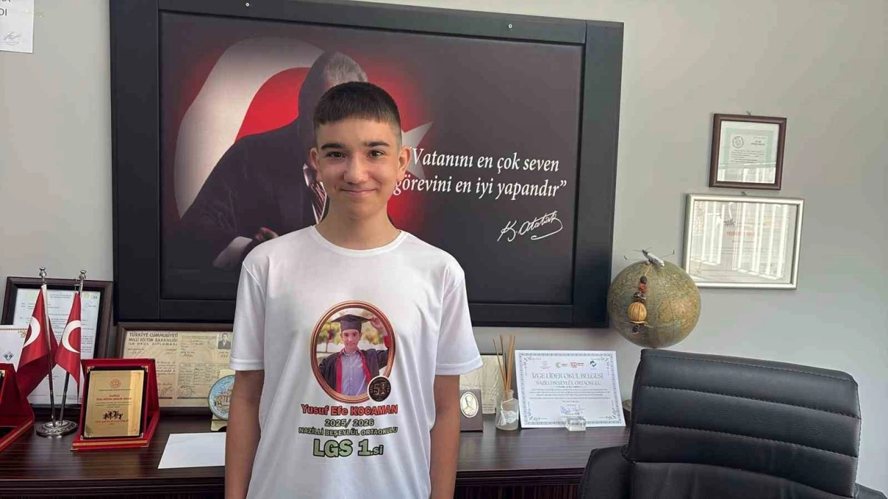 Nazilli Beşeyl&uuml;l Ortaokulu, LGS&rsquo;de T&uuml;rkiye birincisi &ccedil;ıkardı
