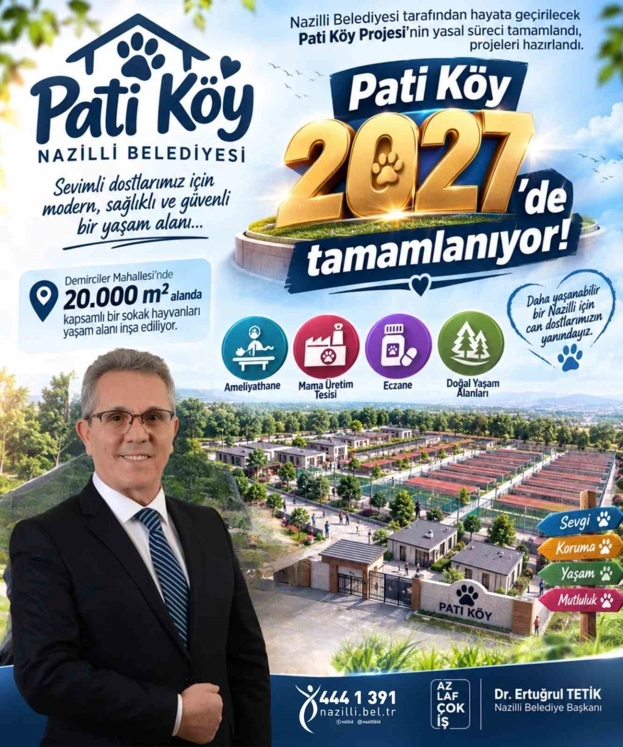 Nazilli&rsquo;nin Pati K&ouml;y Projesi&rsquo;nde yasal s&uuml;re&ccedil; tamamlandı
