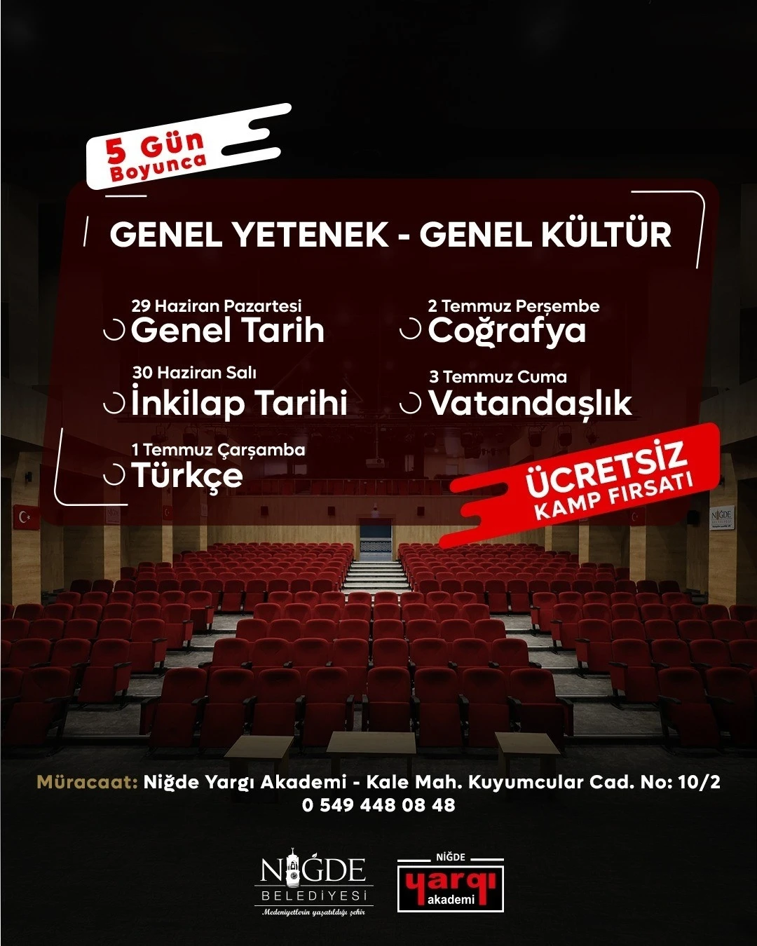 Niğde Belediyesi&rsquo;nden KPSS adaylarına b&uuml;y&uuml;k destek
