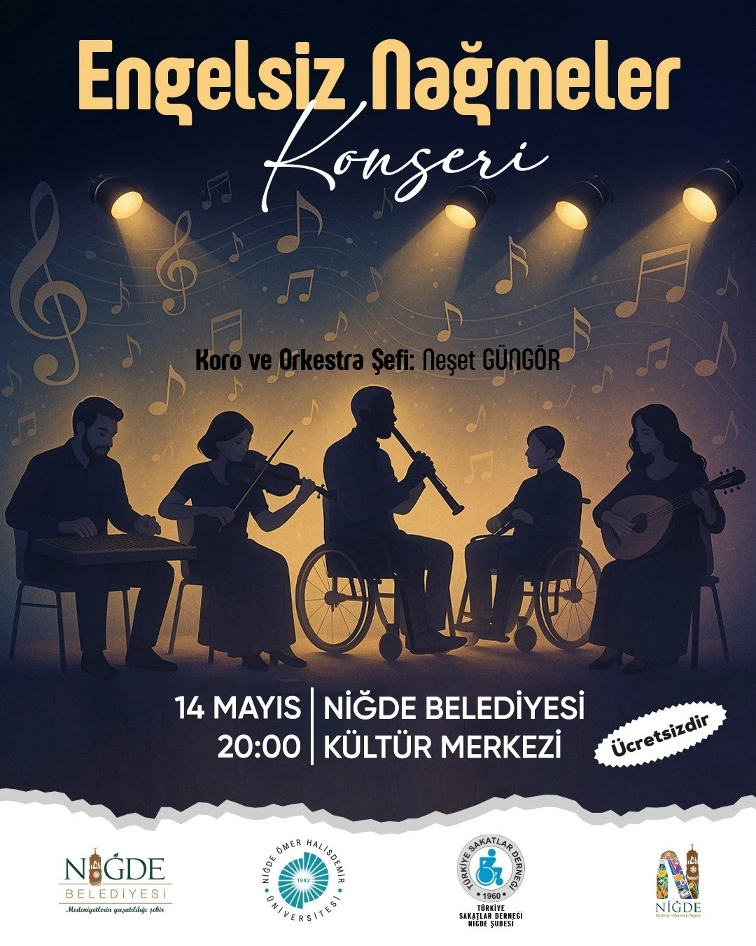 Niğde’de Engelsiz Nağmeler konseri

