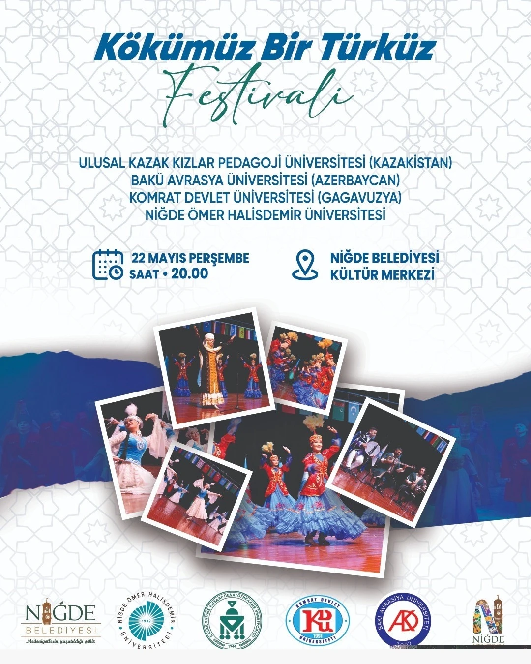 Niğde’de &quot;Kökümüz Bir Türküz Festivali&quot; coşkusu başlıyor
