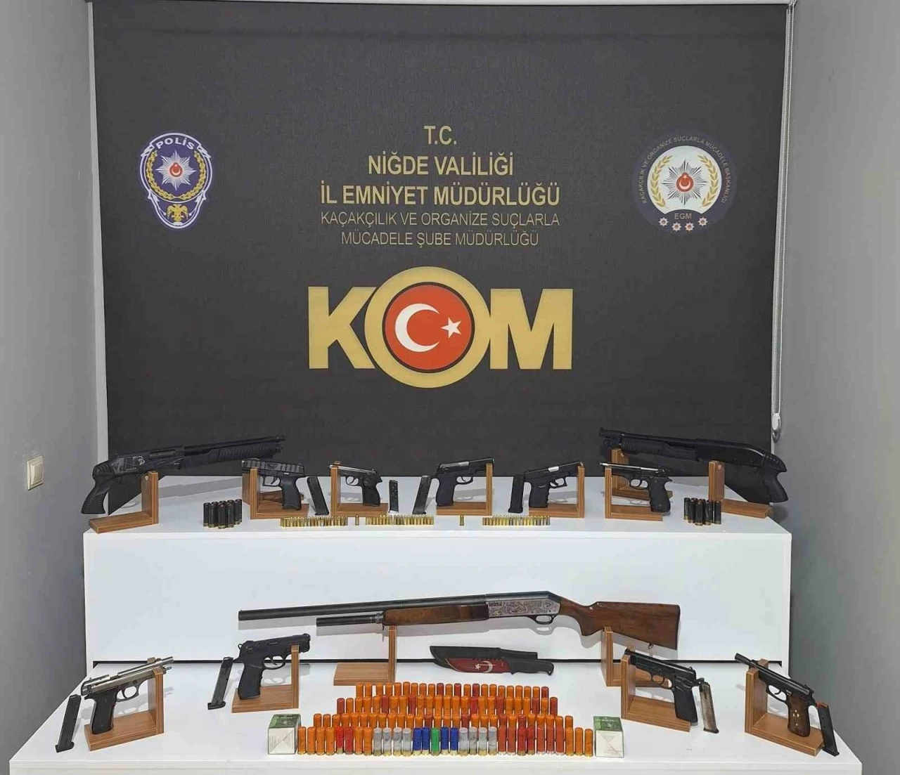 Niğde’de ruhsatsız silah operasyonu: 16 şüpheli gözaltında
